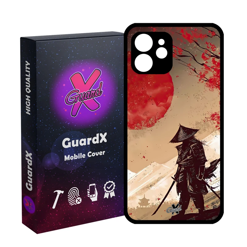 کاور گارد ایکس طرح سامورایی مدل Glass10606 مناسب برای گوشی موبایل اپل iPhone 12