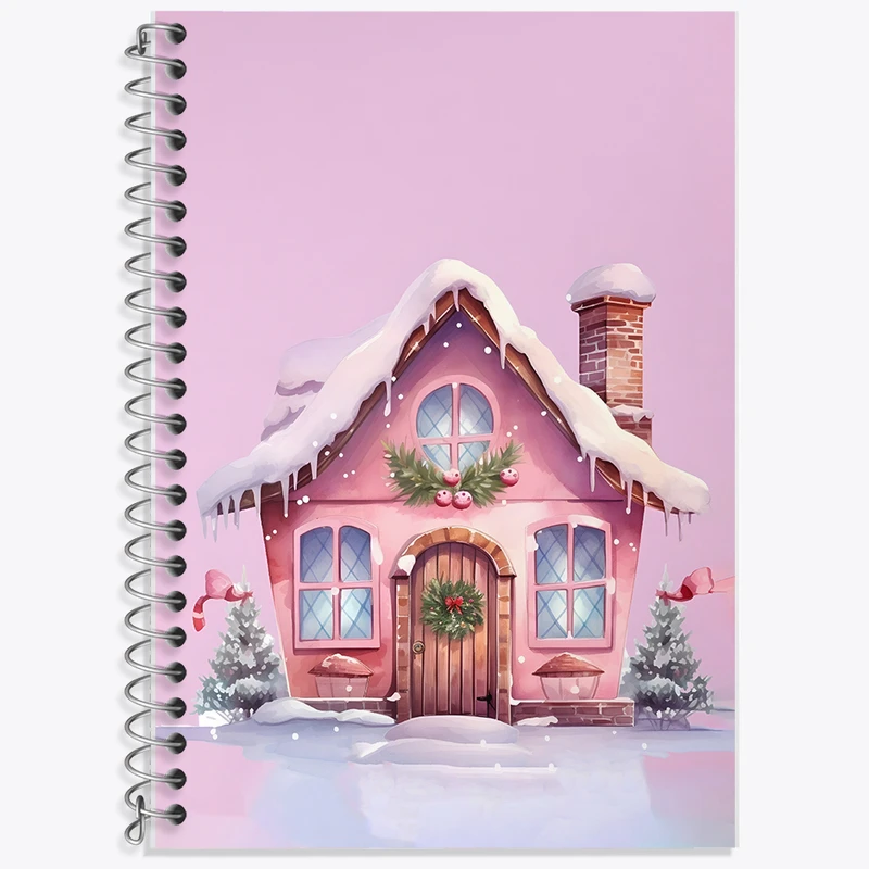 دفتر زبان 50 برگ خندالو مدل سه خط طرح خانه کد F5939