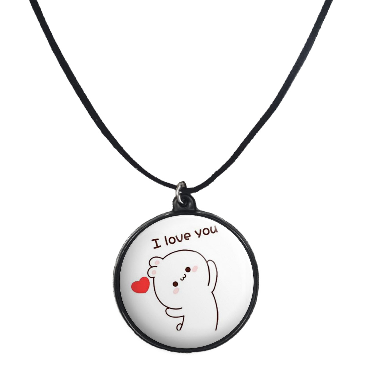 گردنبند پرمانه طرح عاشقانه کد pmb.5685 مدل دو طرفه