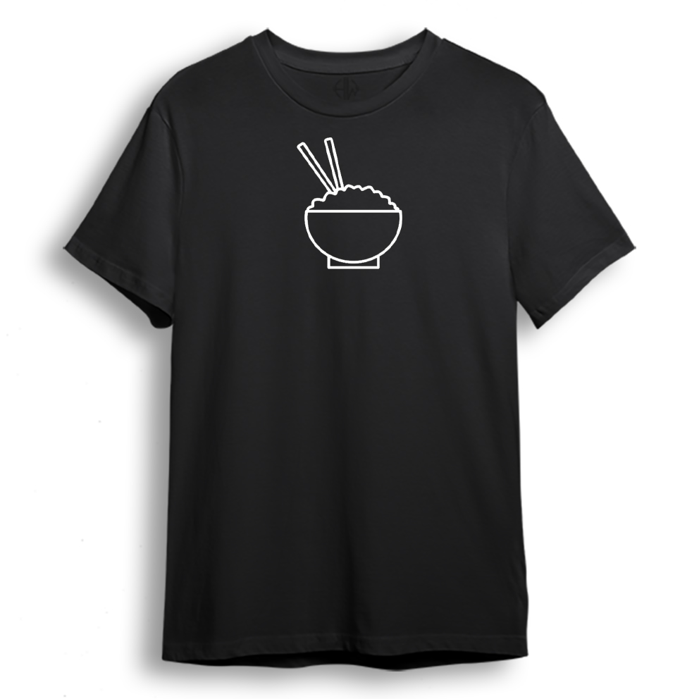 تی شرت آستین کوتاه مردانه مدل Food کد M56 رنگ مشکی