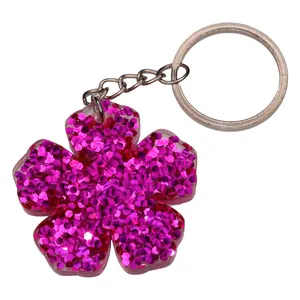 جاکلیدی رزینی مدل گل پنج پر