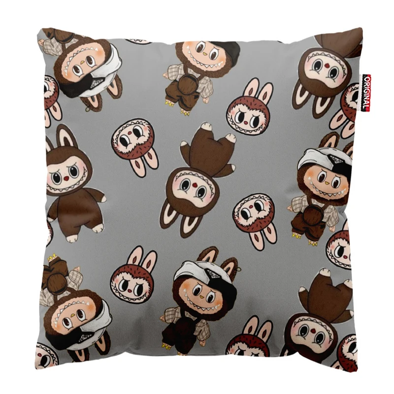  کوسن پاد آفرین طرح لبوبو سایز 30*30 سانتی متر کد 195