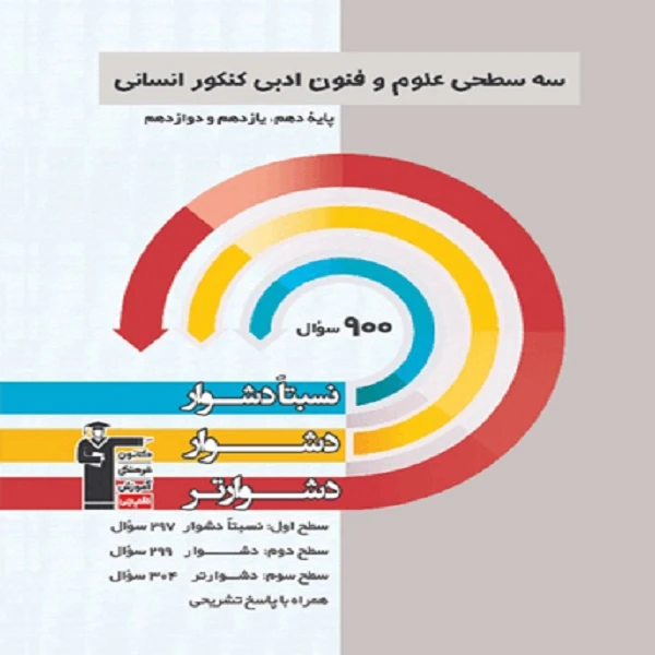 کتاب سه سطحی علوم و فنون ادبی کنکور انسانی اثر جمعی از نویسندگان انتشارات قلم چی