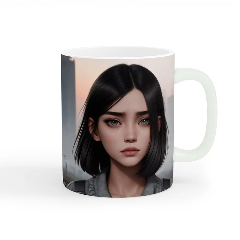 ماگ طرح دخترانه شگفت انگیز کد wall-8209