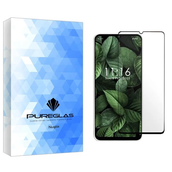 محافظ صفحه نمایش شیشه ای پیور گلس مدل NueGlas مناسب برای گوشی موبایل جی پلاس Q20s