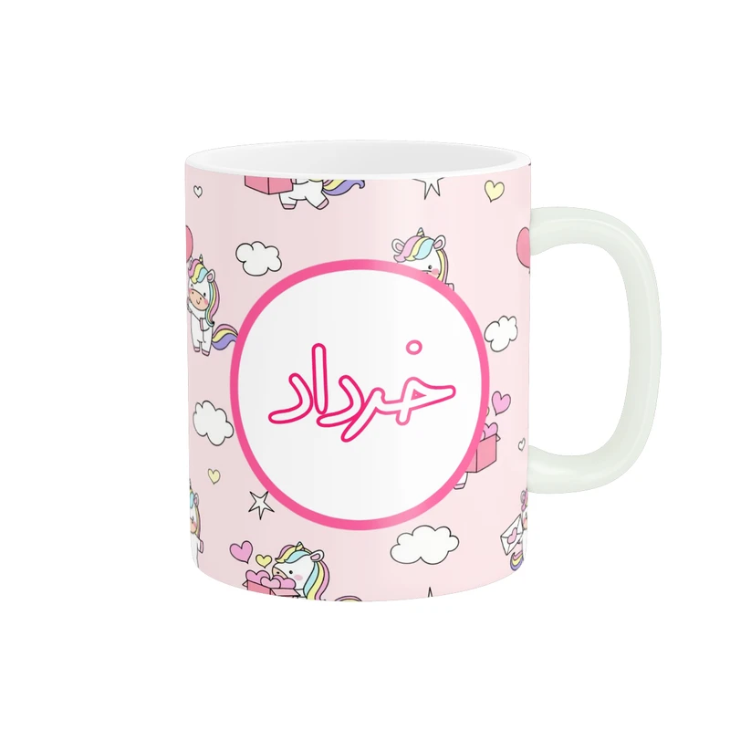 ماگ پاد آفرین مدل ماه تولد طرح ماه خرداد کادو تولد کد p11239