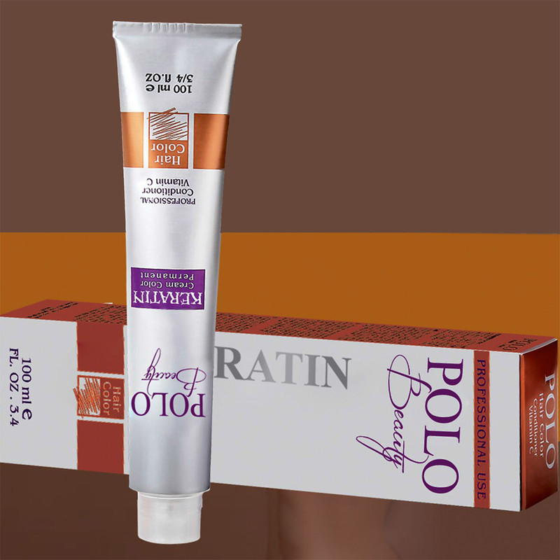 رنگ مو پولو بیوتی شماره 4.4 حجم 100 میلی لیتر رنگ فندقی متوسط