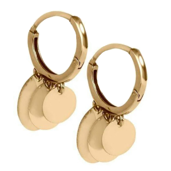 گوشواره طلا 18 عیار زنانه دوست خوب مدل dk463