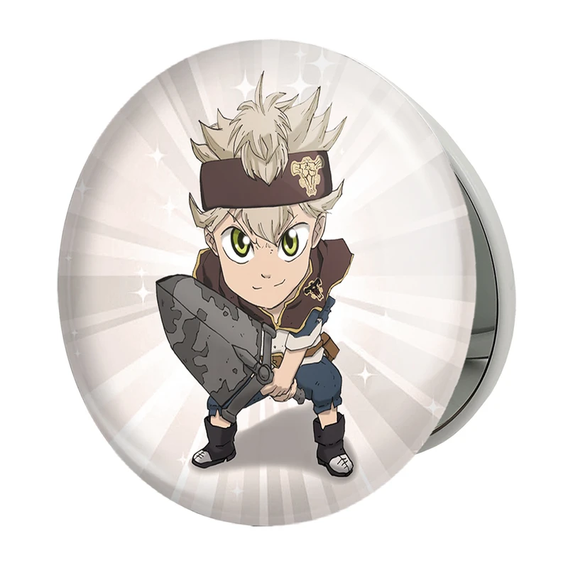 آینه جیبی خندالو طرح آستا انیمه بلک کلاور Black Clover مدل تاشو کد 10264 