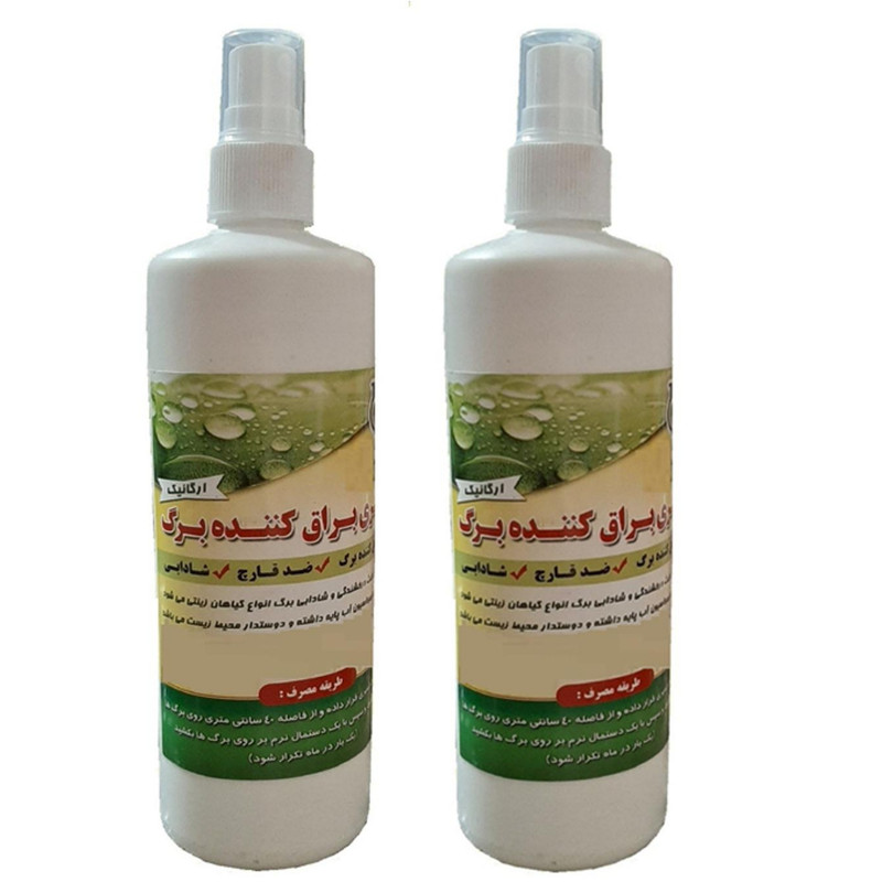 اسپری براق کننده برگ سبز رویش کد ۵ حجم ۲۵۰ میلی لیتر بسته ۲ عددی