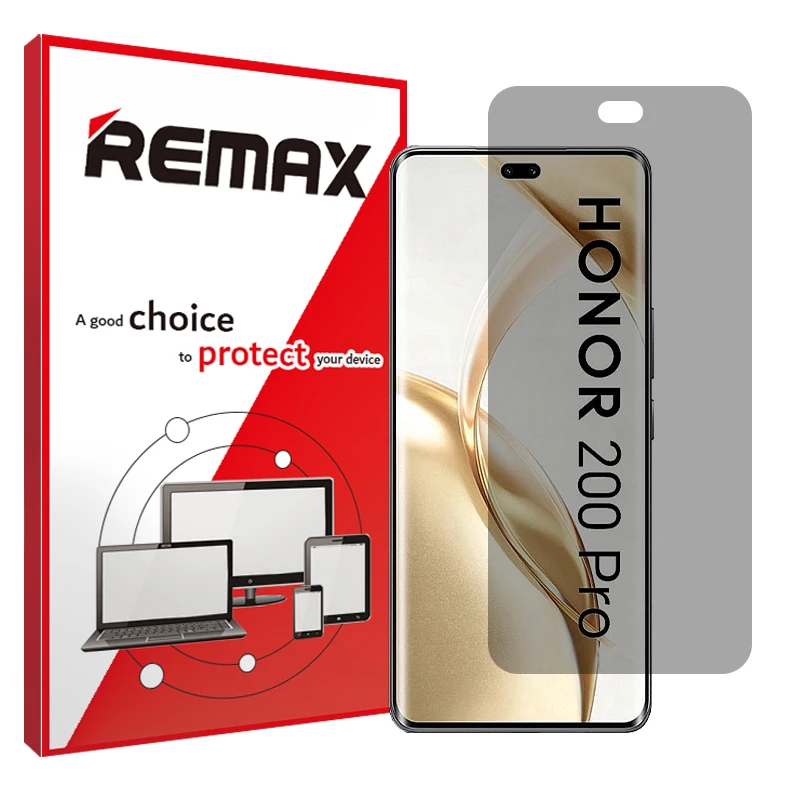 محافظ صفحه نمایش حریم شخصی ریمکس مدل Resistant مناسب برای گوشی موبایل آنر 200 Pro