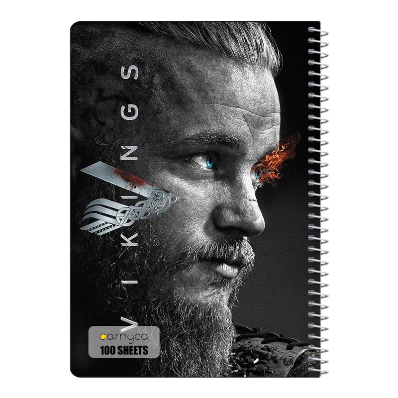 دفتر مشق 100 برگ سیمی کارنیکا طرح وایکینگ ها Vikings کد 38181