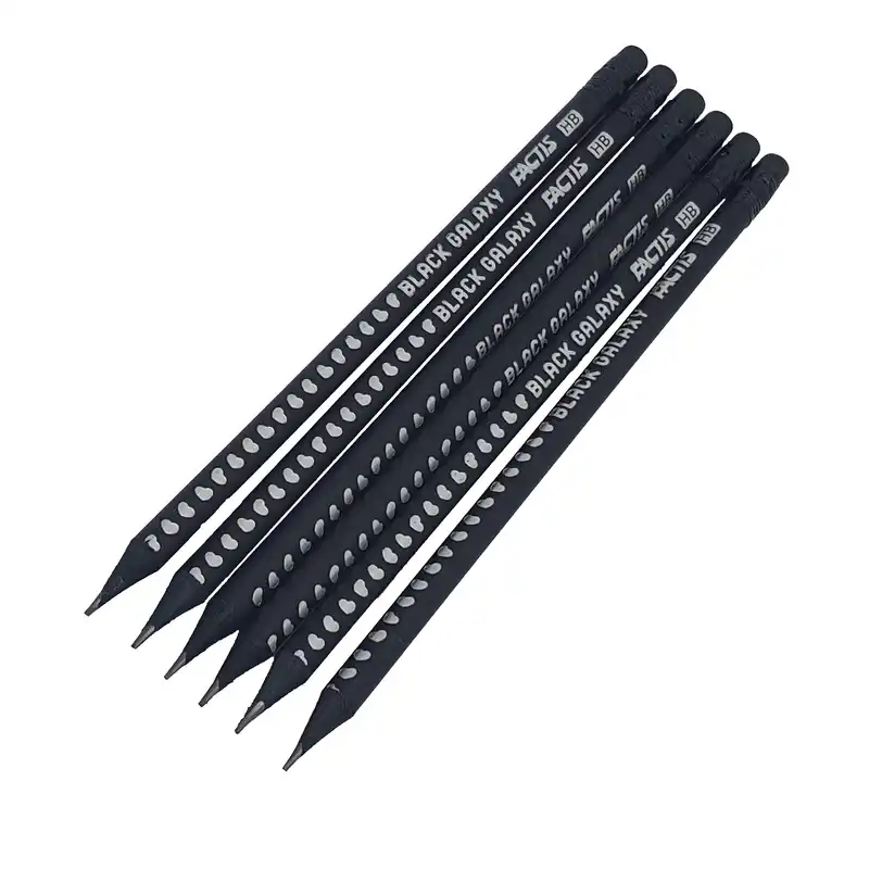 مداد فکتیس مدل چوب زغالی پاک کن دار بسته 6 عددی