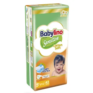 پوشک بچه ضد حساسیت بیبی لینو مدل Value Pack سایز +5 بسته 42 عددی
