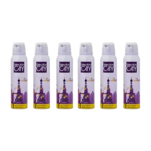 اسپری خوشبو کننده بدن زنانه سلکشن سیتی مدل paris حجم 150 میلی لیتر مجموعه 6 عددی