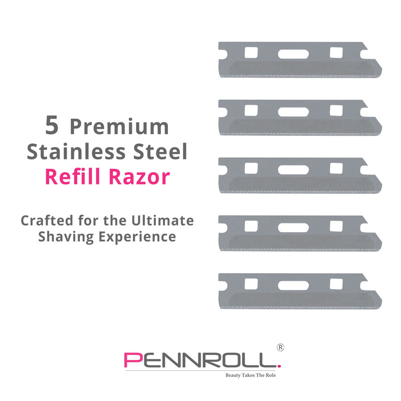 یدک تیغ ابرو پنرول مدل PRCL-Refill RB1 X5 بسته 5 عددی