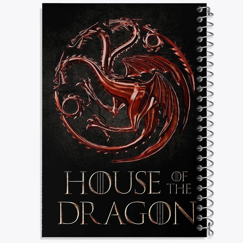 دفتر مشق 100 برگ خندالو طرح سریال خاندان اژدهایان House of dragon کد 28514