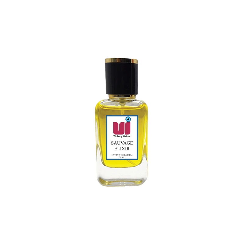 عطر جیبی مردانه ویکتوری ویژن مدل Sauvage Elixir با رایحه گرم و تلخ حجم 20 میلی‌لیتر