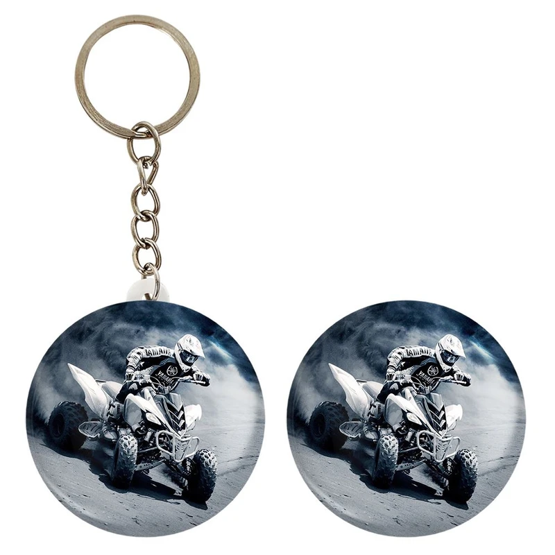 پیکسل خندالو مدل موتور چهار چرخ کد 27839 به همراه جاکلیدی