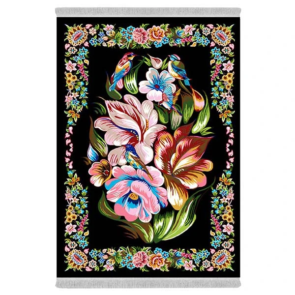 فرش پارچه‌ای دفه مدل فرشینه هازان مخمل کد 060