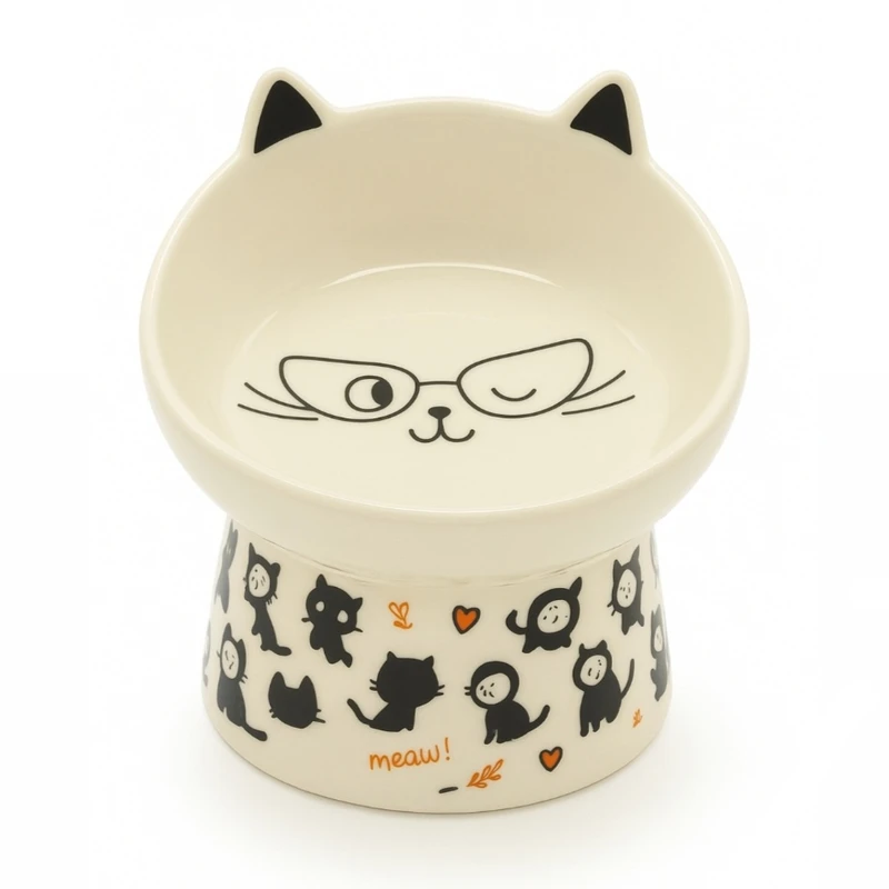 ظرف آب و غذای سگ و گربه مدل پایه دار کد a10