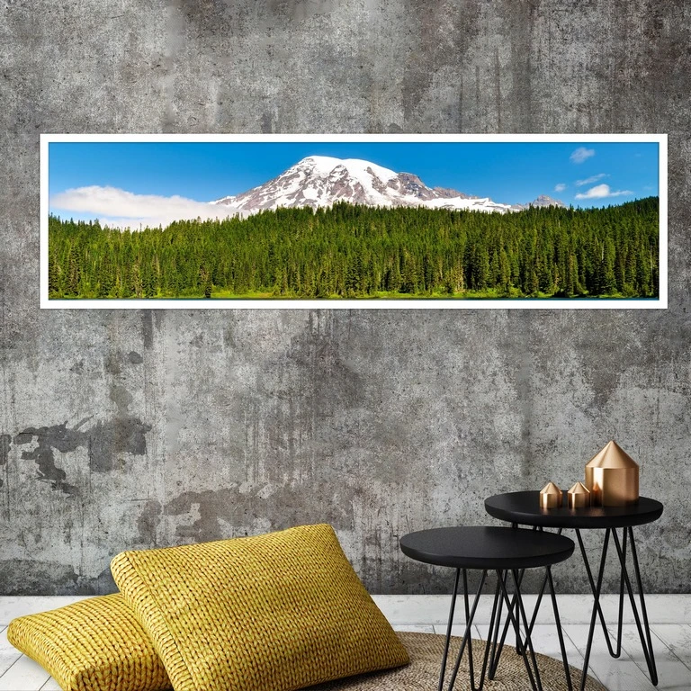 تابلو بکلیت طرح طبیعت بهاری و جنگل سوزنی مدل کشیده W-7688