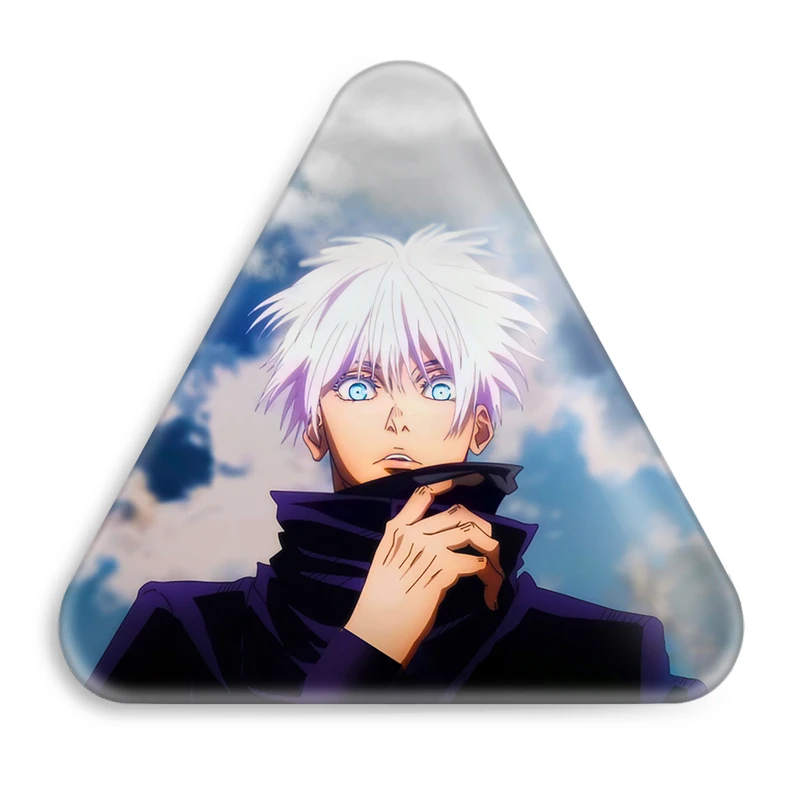 پیکسل خندالو طرح گوجو ساتورو انیمه جوجوتسو کایزن مدل مثلثی کد 11106