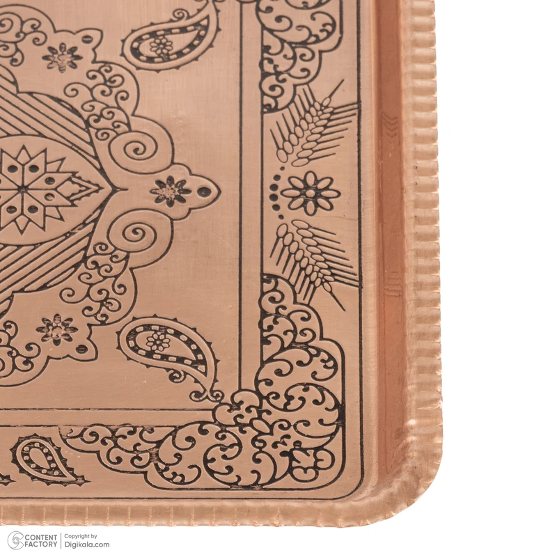 عکس شماره 2 : سینی مسی مس زنجان مدل 002