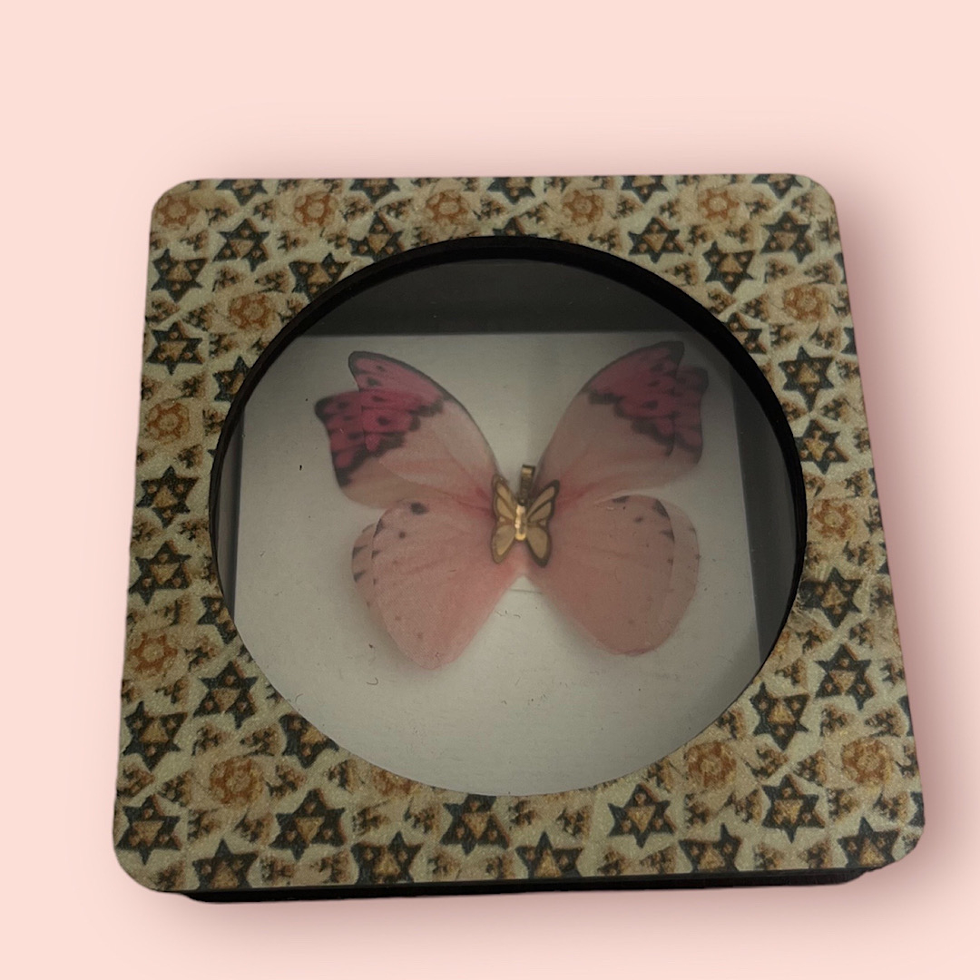 آویز گردنبند طلا 18 عیار زنانه وی وی گلد گالری مدل پروانه