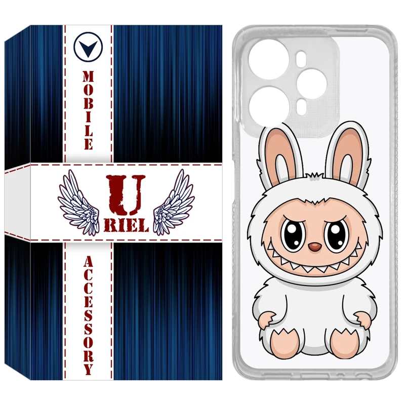 کاور یوریل مدل Clear کد 113 طرح لبوبو Labubu مناسب برای گوشی موبایل وکال V1 / V1 Plus