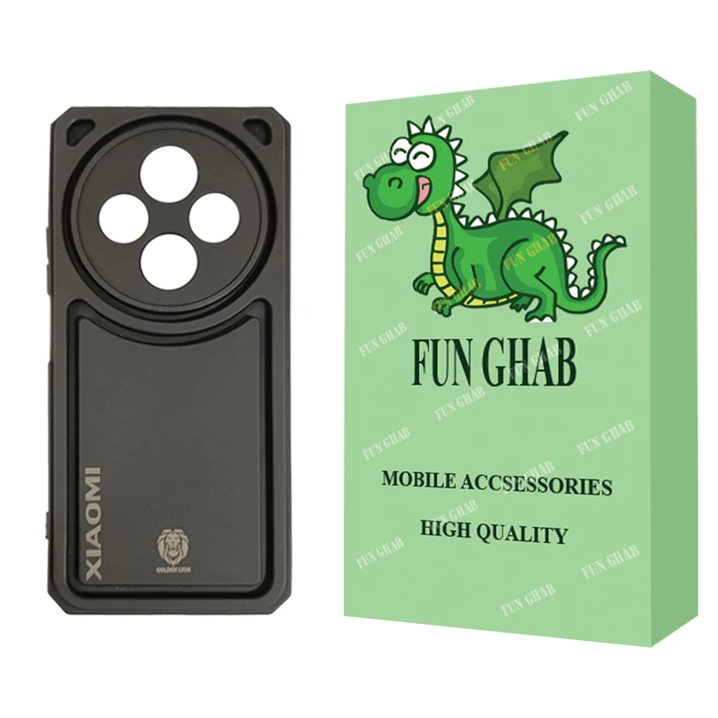 کاور فان قاب مدل سولدا طرح LION مناسب برای گوشی موبایل شیائومی Redmi 14C