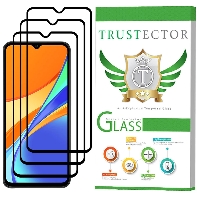  محافظ صفحه نمایش تراستکتور مدل GSS مناسب برای گوشی موبایل شیائومی Redmi 9C بسته 3 عددی