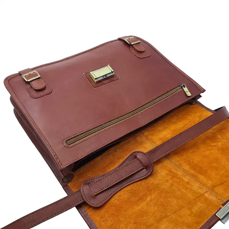 کیف اداری مدل آفاق چرم طبیعی گاوی کد A_9904