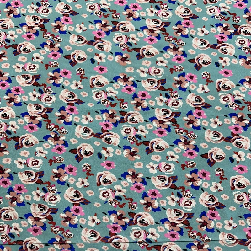 پارچه لباس عرض 1.5 متر مدل کرپ حریر رنگ چند رنگ