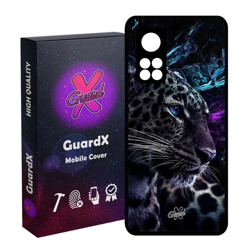 کاور گارد ایکس طرح پلنگ مدل Glass10250 مناسب برای گوشی موبایل شیائومی Mi 10T / Mi 10T Pro