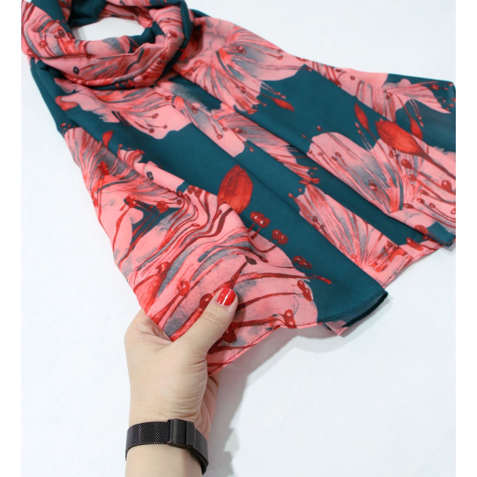 شال زنانه مدل نخی خنک گلدن کد ana-3052 -  - 15