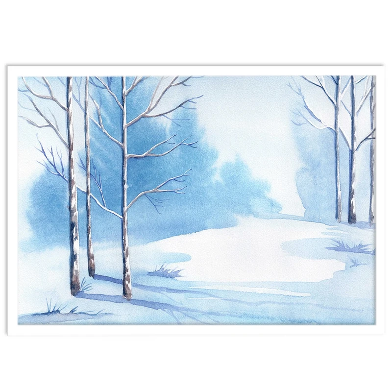 تابلو بکلیت طرح نقاشی زمستان مدل W-S1350