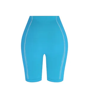 شلوارک ورزشی زنانه مدل لایتی لاین کد FL-s1003bl رنگ آبی