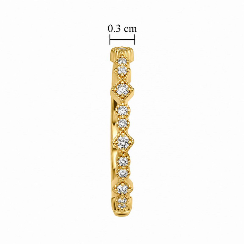 انگشتر طلا 18 عیار زنانه کیا گالری مدل آلما کد RM636