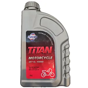 روغن موتور سیکلت تمام سنتتیک تیتان مدل SL 10W-40 حجم 1 لیتر