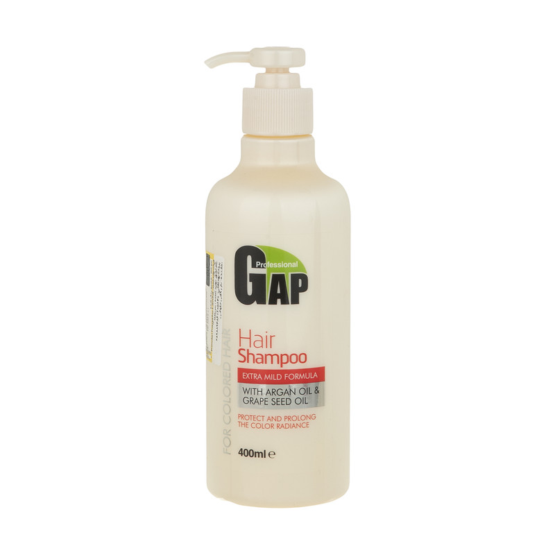 شامپو مو  رنگ شده گپ مدل Grape Seed Oil حجم400  میلی لیتر 