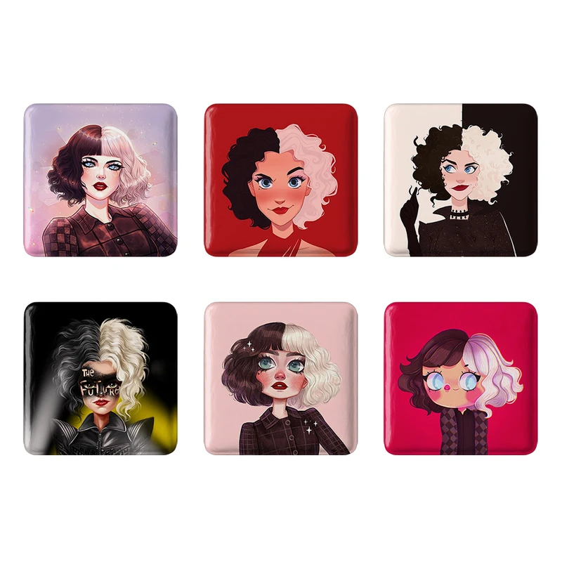مگنت خندالو مدل کروئلا Cruella کد 397B مجموعه 6 عددی