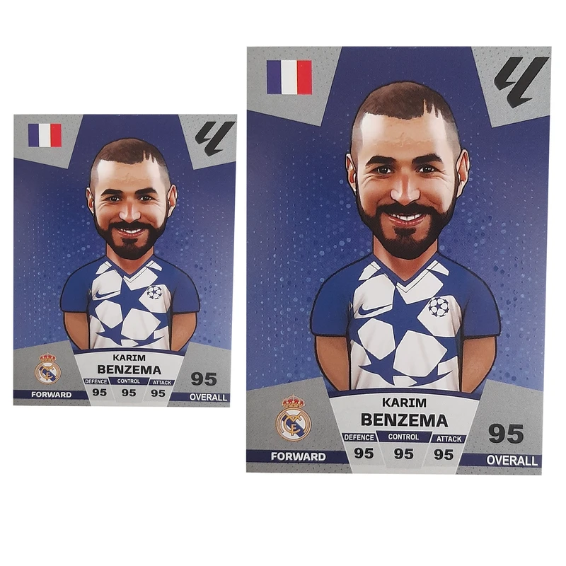 اسباب بازی زینتی کیمدی مدل کریم بنزما 2024 سری پریمیوم به همراه برچسب