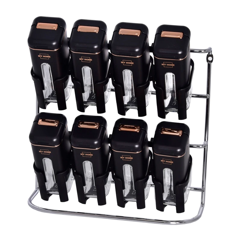 ست جا ادویه 8 پارچه مای هوم کد M به همراه استند 