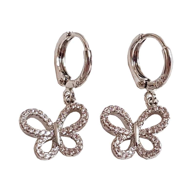 گوشواره زنانه وای اس ایکس مدل پروانه نگینی 195 گوشواره زنانه وای اس ایکس مدل پروانه نگینی 195