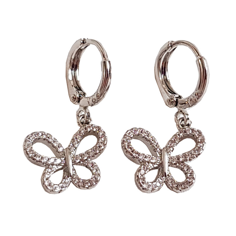 گوشواره زنانه وای اس ایکس مدل پروانه نگینی 195 گوشواره زنانه وای اس ایکس مدل پروانه نگینی 195