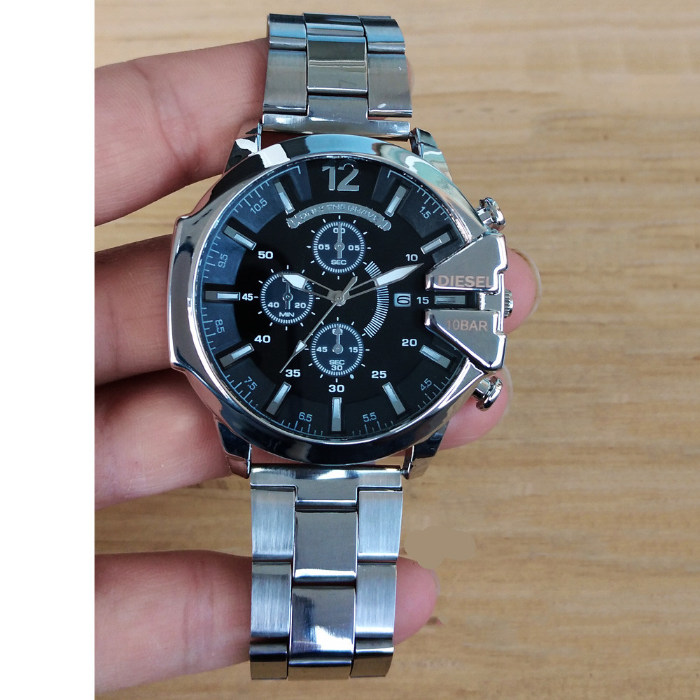 ساعت مچی عقربهای مردانه مدل بند فلزی شاخدار کد 25 NGH ساعت مچی عقربهای مردانه مدل بند فلزی شاخدار کد 25 NGH