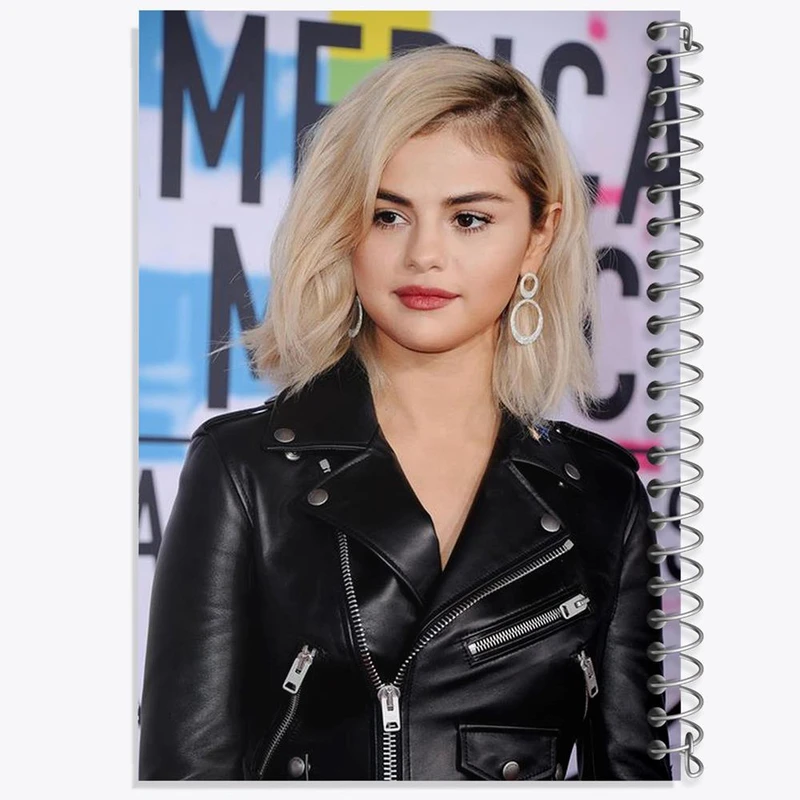 دفتر مشق 50 برگ خندالو مدل سلنا گومز Selena Gomez کد 19208