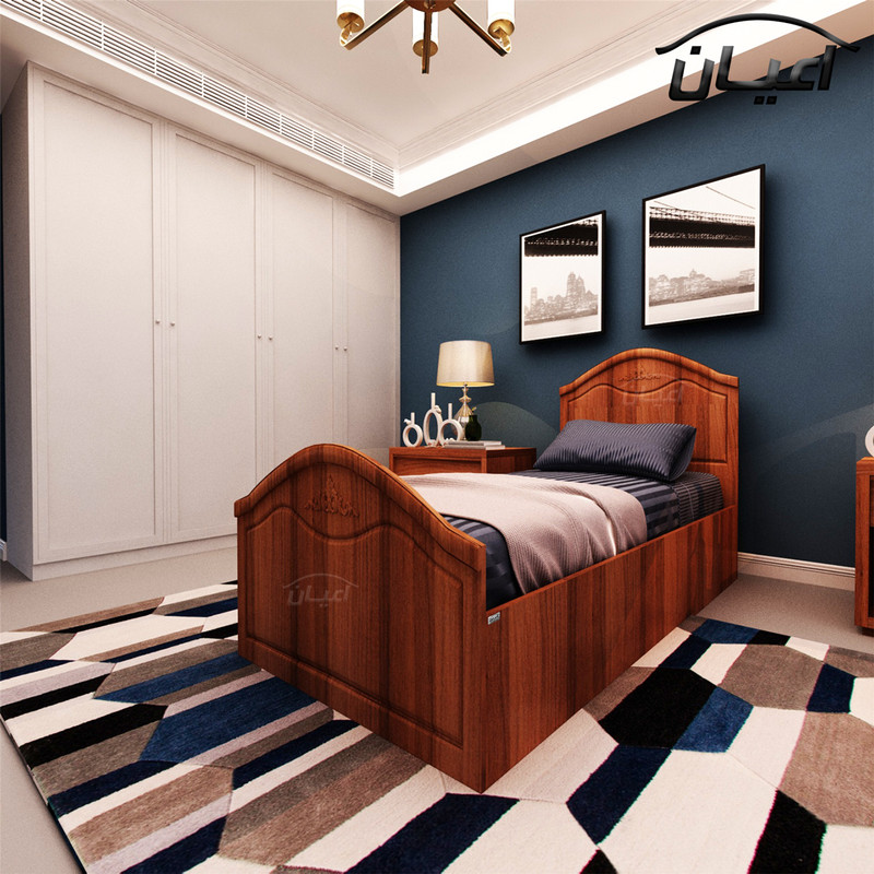 تخت خواب یکنفره اعیان مدل FH404 سایز 90x200 سانتی متر