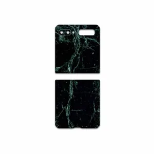 MAHOOT Graphite-Green-Marble Cover Sticker for Samsung Galaxy Z Flip